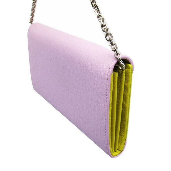 Dior Chain Wallet Pink Wallet Long Christian - Picture 1 of 5